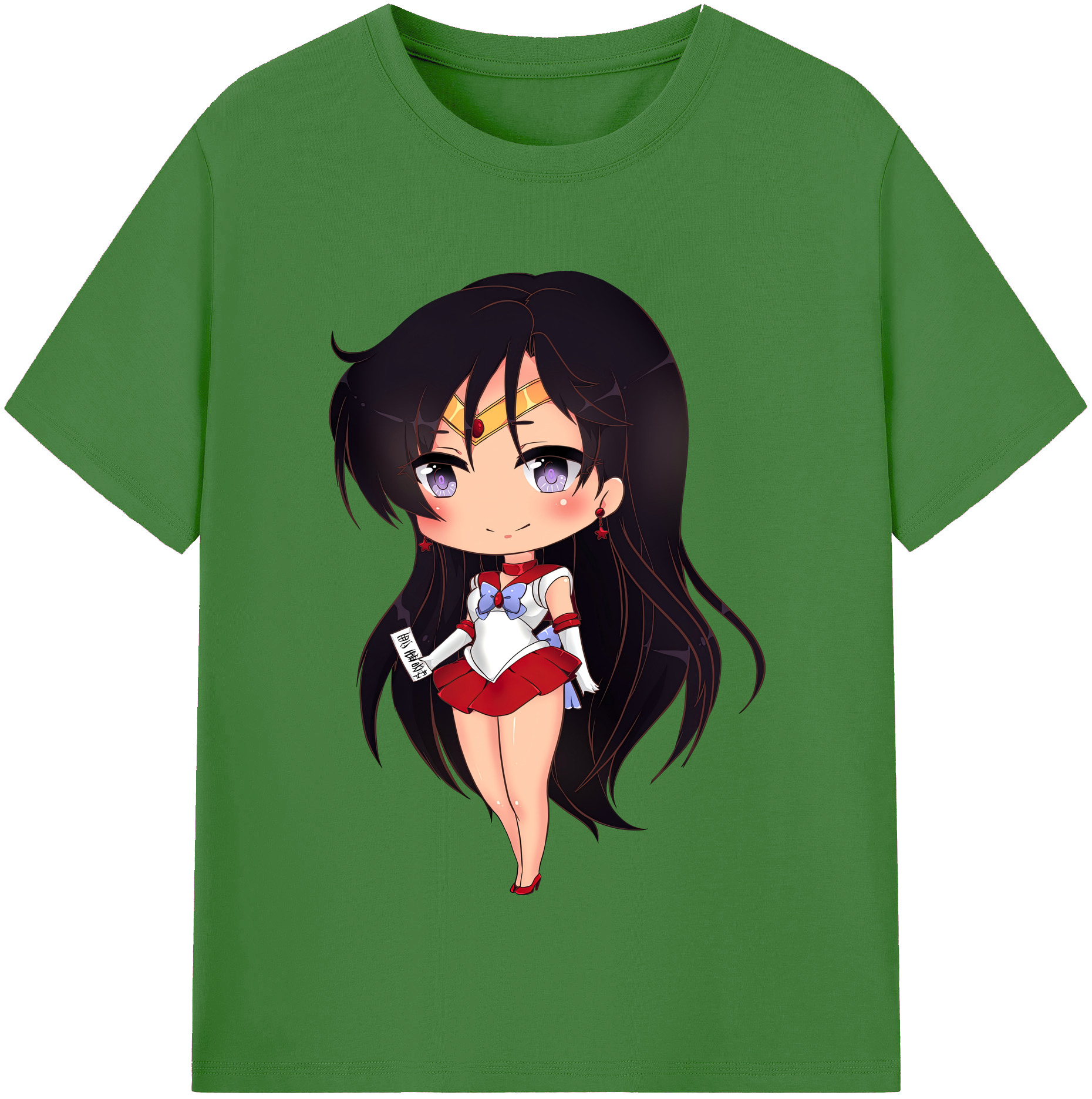 （画像用） 美少女戦士セーラームーン 火野レイ ひの レイ Sailor Moon Hino Rei （セーラーマーズ,Sailor Mars） レディースカジュアルプリントTシャツ（綿100％）